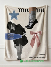 Miumiu Throw Blankets